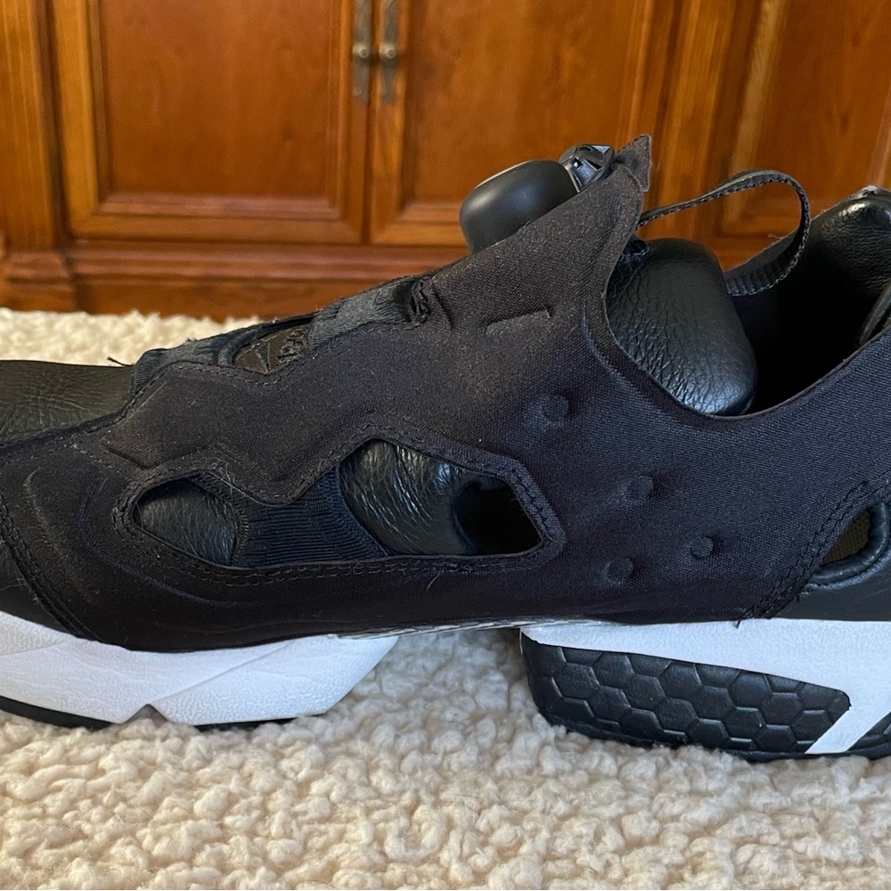 Reebok Bounty Hunter x Atmos x Packer x InstaPump Fury Black White, Size 9 - Picture 7 of 13